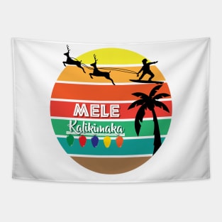 Mele Kalikimaka Merry Christmas Tapestry