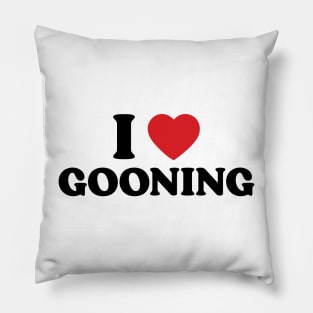 I Heart Gooning v4 Pillow