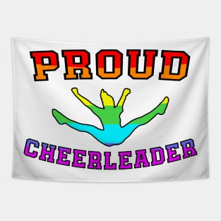 Proud Cheerleader Gay Pride Tapestry