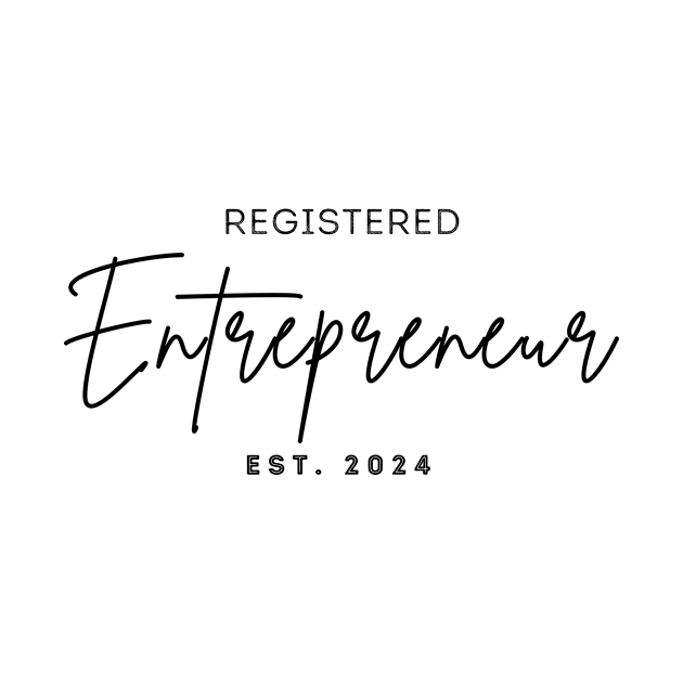 Registered entrepreneur est 2024 by Innovative GFX