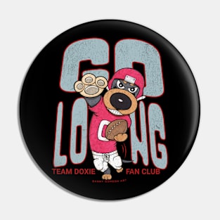 Funny Cute Doxie Dachshund Dog Football Pin