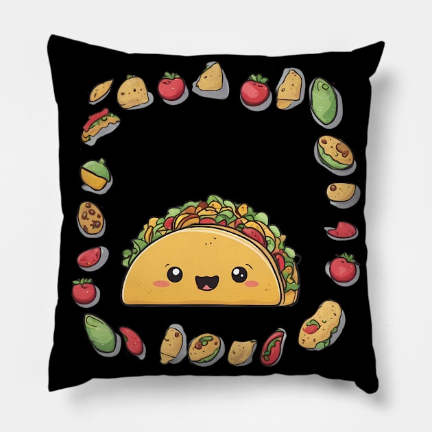 Taco Lover Pillow by animegirlnft