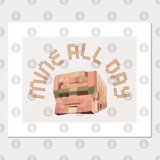 Carteles Y Impresion Artistica Mine Craft Teepublic Mx