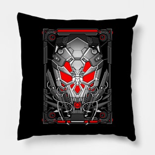 Mecha skull mask Pillow