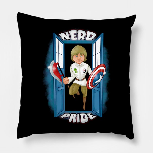 Nerd Pride Pillow by rednessdesign