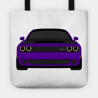 DODGE DEMON FRONT PURPLE Tote