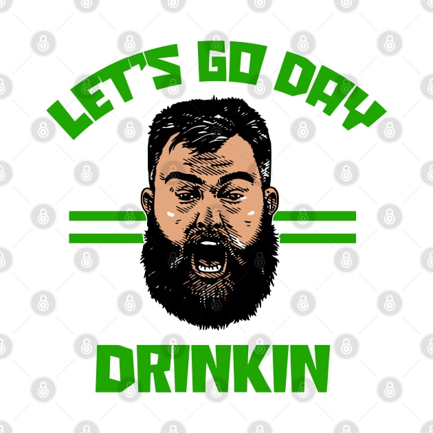 Lets Go Day Drinkin Funny Jason Kelce Meme by KC Crafts & Creations