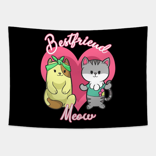 Best Friend Meow Tapestry by JDaneStore