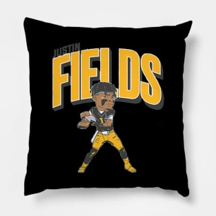 Justin Fields Pittsburgh Caricature Pillow