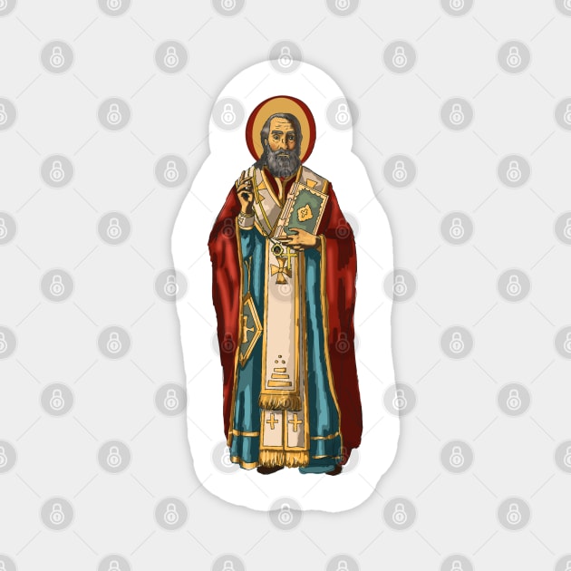Saint Nicholas Magnet by HappyRandomArt