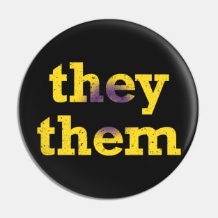 Intersex They Them Pronouns Pin