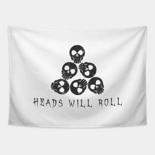 Heads Will Roll - Skulls Tapestry