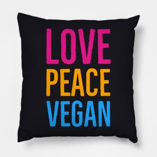 Love Peace Vegan Pillow