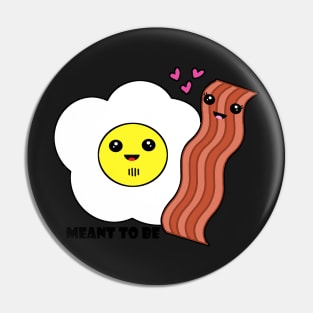 Bacon and Eggs in Love Pin
