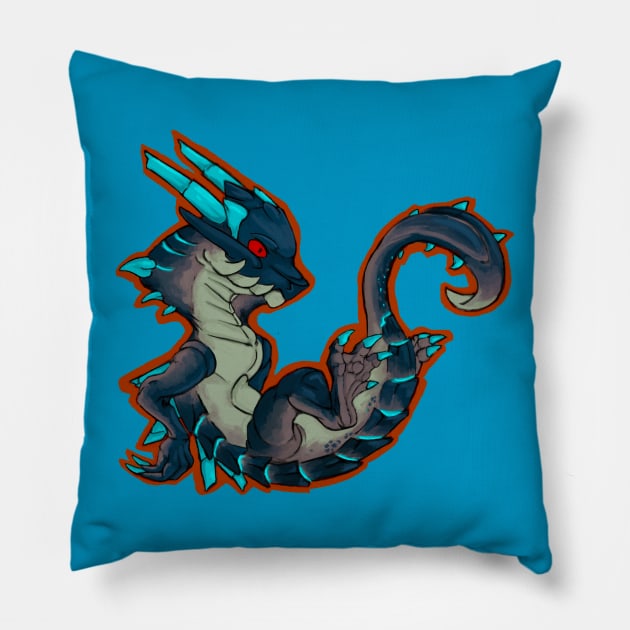 Abyssal Lagiacrus Pillow by Geistrums