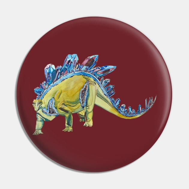 Stegosaurus Geode Pin by RaLiz