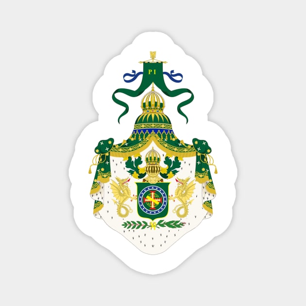 Imperial Coat of Arms of Brasil (1822–1831) Magnet by Flags of the World