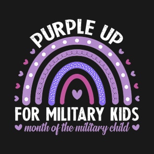 Purple Up For Military Kids Month Of The Military Child T-Shirt