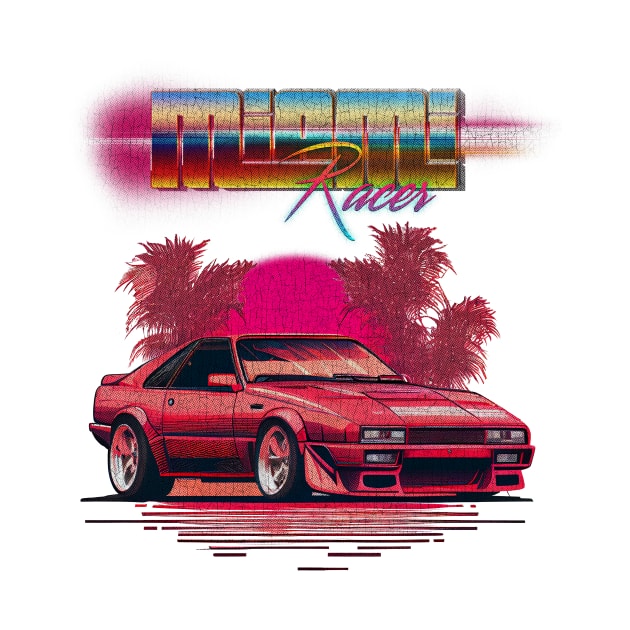 Retro sports car 80's. Miami Racer by DragonDream