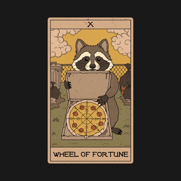 Wheel of Fortune - Raccoons Tarot by thiagocorrea