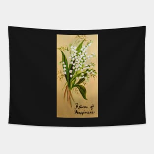 Vintage Lily of the Valley Tapestry