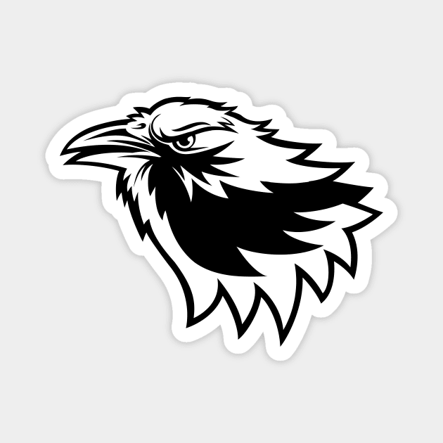 Crow Sports Mascot Magnet by SWON Design