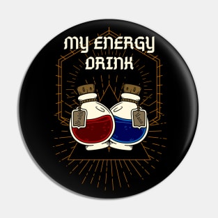 My Energy Drink - Health and Mana Potion Pin