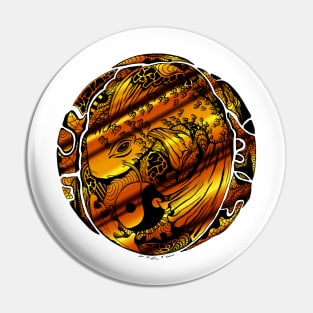 Koi of Balance Gold Edition Pin