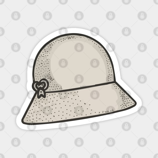 Line art of a Cloche hat Magnet by design/you/love