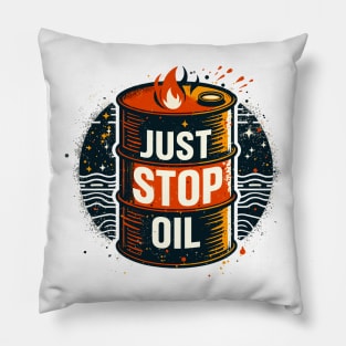 Just Stop Oil Pillow