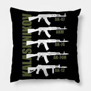 Generation of the Kalashnikov Assault Rifle (white version) Pillow