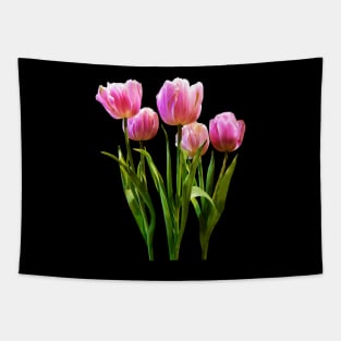 Pink Pastel Tulips Tapestry