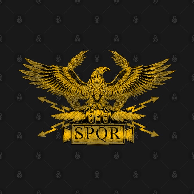 Ancient Classical Roman Eagle Legionary Standard SPQR by Styr Designs