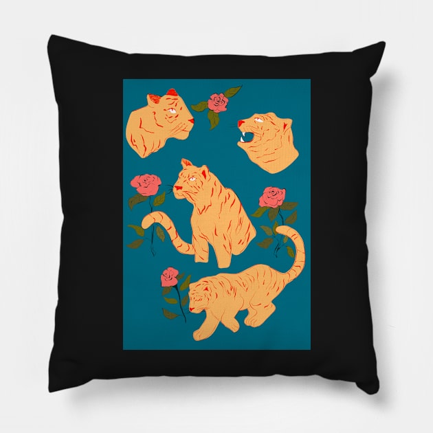 Cute tigers Pillow by troman479