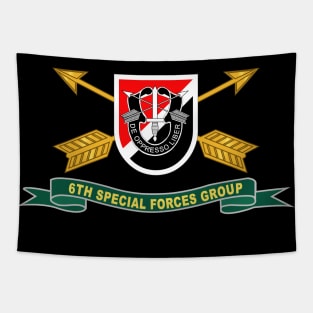 6th Special Forces Group - Flash w Br - Ribbon X 300 Tapestry