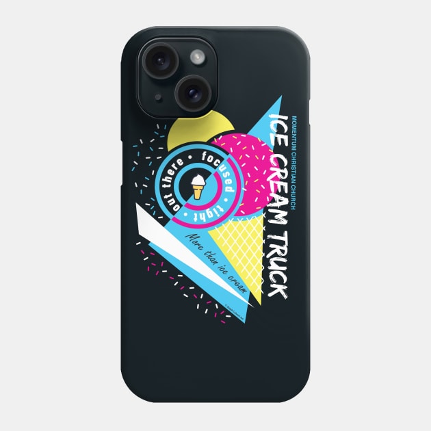 80s Retro Ice Cream Cone - Momentum Christian Church Fan Art Phone Case by Steph Calvert Art