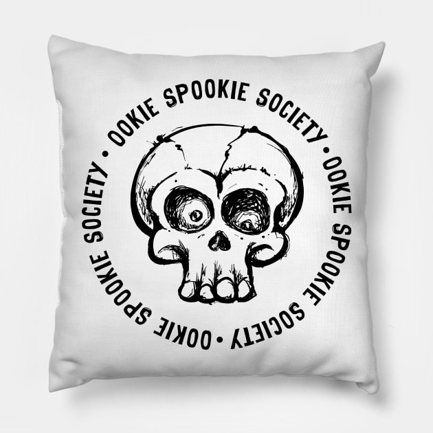 Ookie Spookie Society OsoDLUX Pillow by OsoDLUX