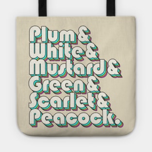 Plum White Mustard Tote