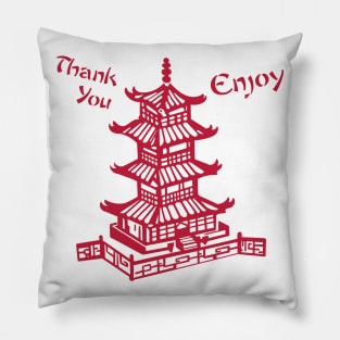 Chinese Takeaway Pagoda Enjoy Pillow