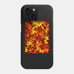 Zig Zag Lightning Bolts in Fall Colors Phone Case