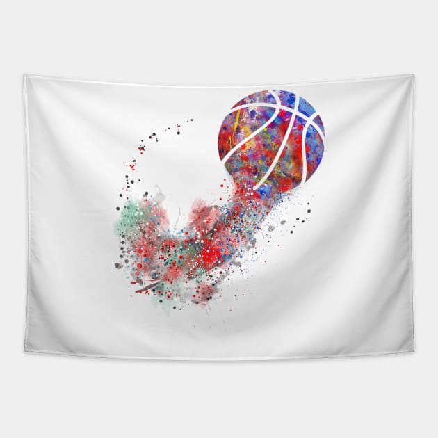 Basketball ball Tapestry by RosaliArt