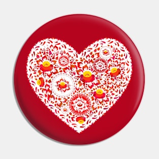 Valentine's Day Heart Pin