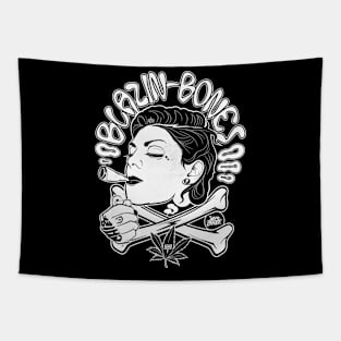 Blazin Bones Tapestry