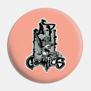 AP cat Superhero Comics Pin