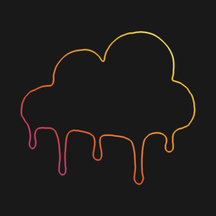 Dixie Damelio - be happy Cloud (big logo borders rainbow)| Charli Damelio Hype House Tiktok T-Shirt