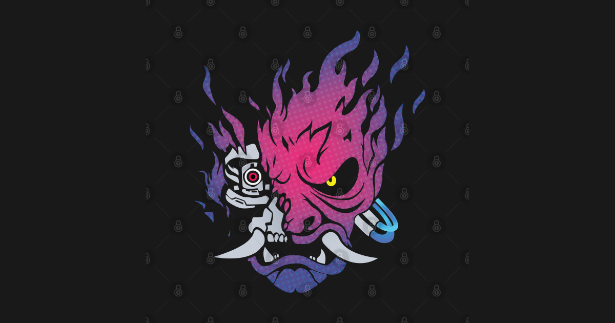 Cyberpunk 2077 - Neon Samurai - Cyberpunk - Sticker ...