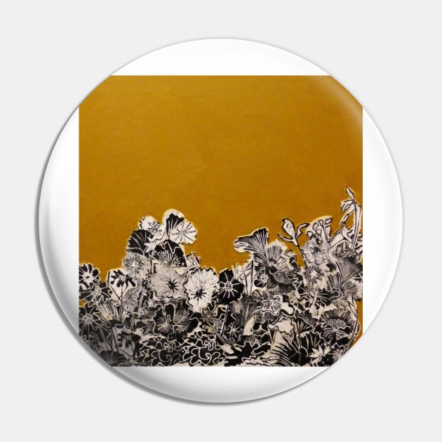 Golden Ochre  Print Pin by BillyLee