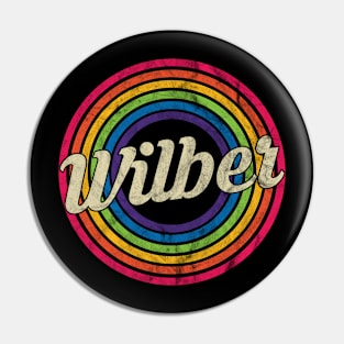 Wilber - Retro Rainbow Faded-Style Pin