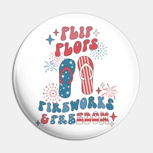 Flip Flops, Fireworks & Freedom Pin