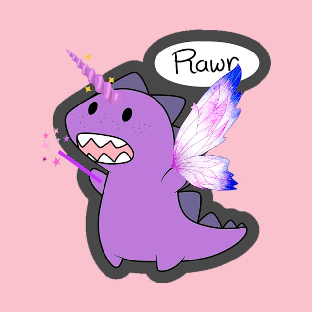 Fairy Dinosaur Rawr by Inviticus